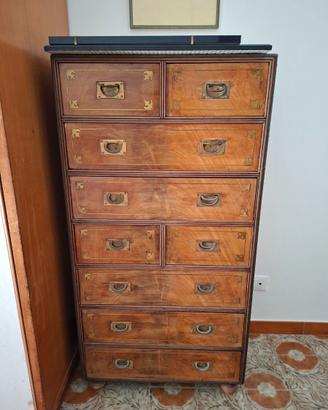 Cassettiera Stile Marina in mogano anni 80