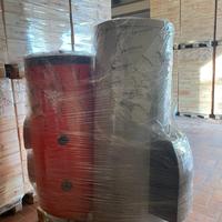 Bollitore inox 300L doppia serpentina + caldaia