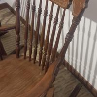 SEDIA IN LEGNO A DONDOLO