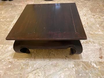 Tavolino Etnico legno color noce