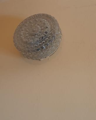 2 lampadari vetro tondo vintage