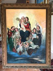 Antico quadro Madonna con bambino 800.