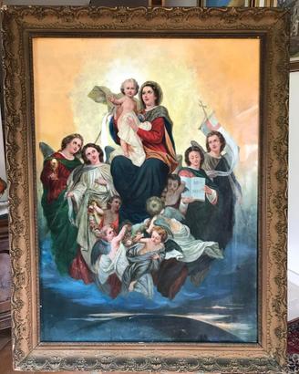 Antico quadro Madonna con bambino 800.