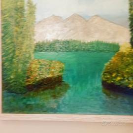 dipinto  lago 