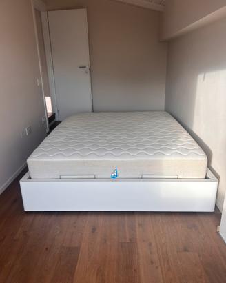 Sommier letto matrimoniale contenitore