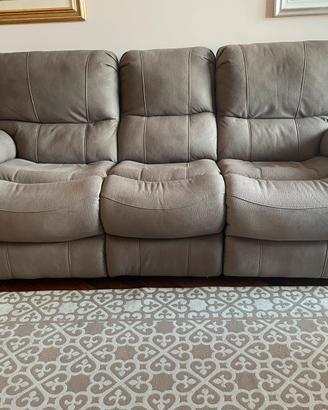 Divano con doppia chaise longue elettrica