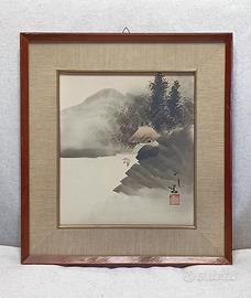 dipinto Sumi-Issei arte Giappone