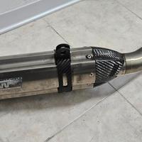 Scarico mivv terminale in carbonio con collettore