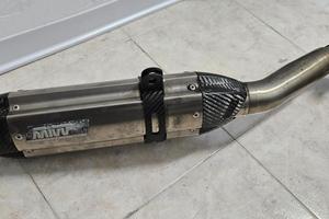 Scarico mivv terminale in carbonio con collettore