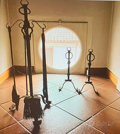 Attrezzi  per camino in ferro