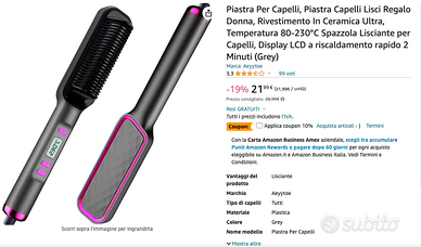 PIASTRA PER CAPELLI MEDELLO SPECIALE NUOVA