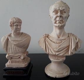 Statuine Giulio Cesare e Nerone (Made in Italy)