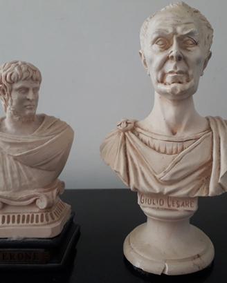 Statuine Giulio Cesare e Nerone (Made in Italy)