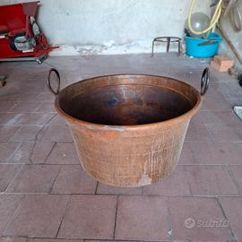Calderone in rame vintage diametro 60cm