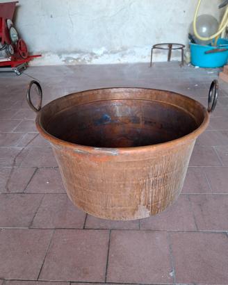 Calderone in rame vintage diametro 60cm
