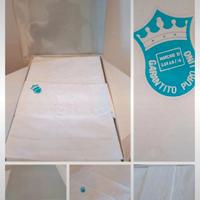 Set n.8 Asciugamani puro lino bianco Vintage