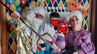 Costume carnevale famiglia sirenetta
