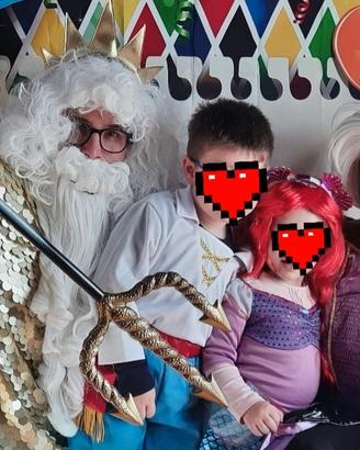 Costume carnevale famiglia sirenetta