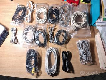 Cavi telefonici e di rete - 15 pezzi