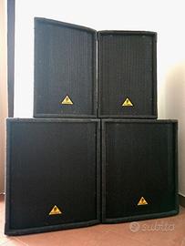 Impianto Behringer 2.2 + Finale AB Cavi Inclusi