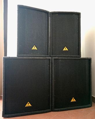 Impianto Behringer 2.2 + Finale AB Cavi Inclusi