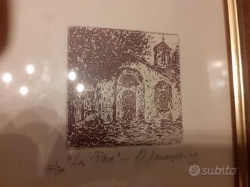 Piccolo quadretto SERIGRAFIA NUMERATA pieve novi