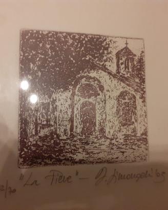Piccolo quadretto SERIGRAFIA NUMERATA pieve novi