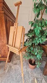 Cavalletto per pittura trasportabile vintage