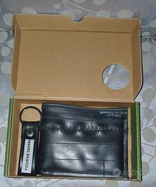 Portafoglio in camera d'aria + portakiavi Cingomma