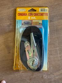 Cinghia con cricchetto 5metri 2 pz