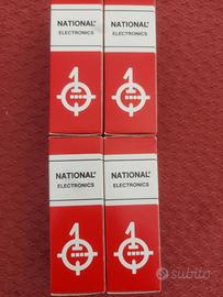 SET 4 VALVOLE NATIONAL 6L6GC
