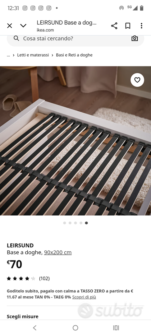 Leirsund Ikea Rete A Doghe Leirsund Reti A Doghe Ikea 90 X 200