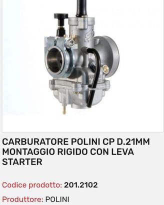Carburatore polini 21 cm