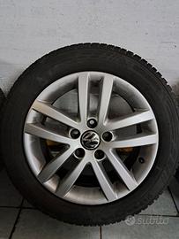 CERCHI GOLF ORGINALI DA 16 COMPLETI GOMME 205 55 1