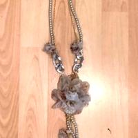 Collana perle con fiore 1 euro