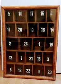 Vetrinetta Calendario dell' Avvento - vintage