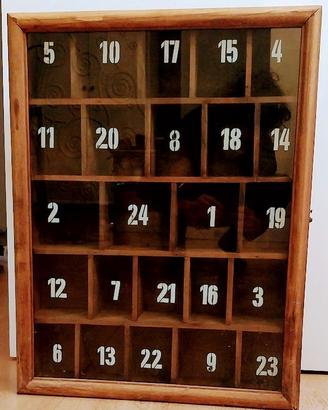 Vetrinetta Calendario dell' Avvento - vintage