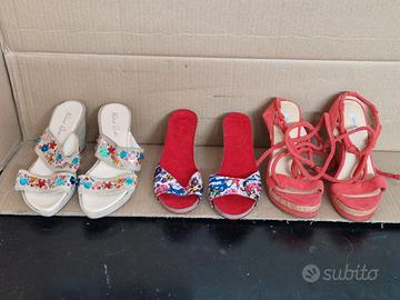 2 p.zoccoli+1 p.sandali N.36, NINA Q.,DESIG.,GUESS