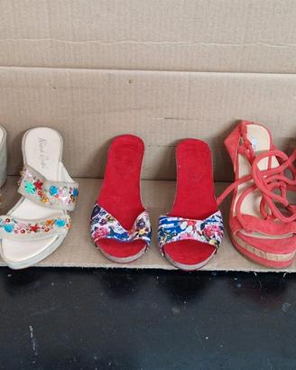 2 p.zoccoli+1 p.sandali N.36, NINA Q.,DESIG.,GUESS