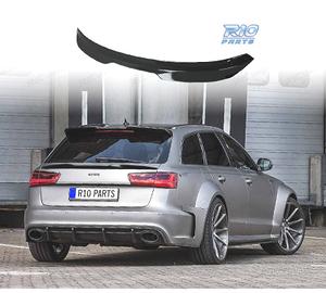 SPOILER ALETTONE AUDI A6 AVANT 11-18 NERO LUCIDO