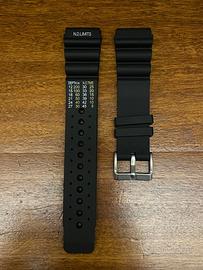 Cinturino Orologio Diver Nero 22mm