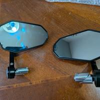 Specchietti retrovisori bar end moto universali