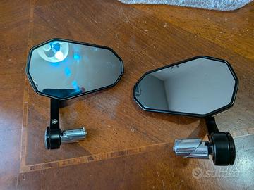 Specchietti retrovisori bar end moto universali