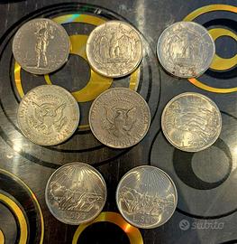 lotto con monete argento