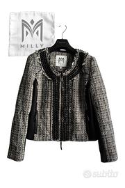 Milly - Taglia 8 USA - Giacca cardigan tweed