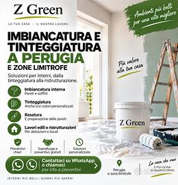 Servizi di imbiancatura e tinteggiatura.