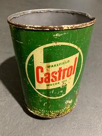 Barattolo vintage olio motore Castrol
