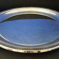 Vassoio rotondo in argento grande