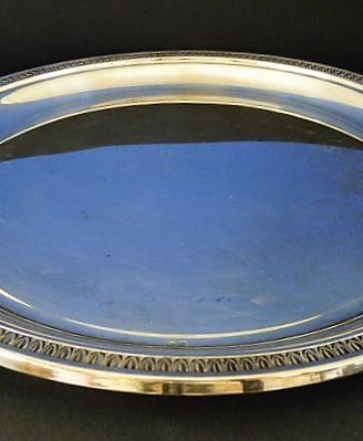 Vassoio rotondo in argento grande