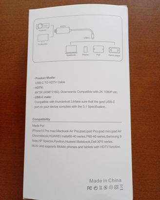 adattatore USB-C to HDTV